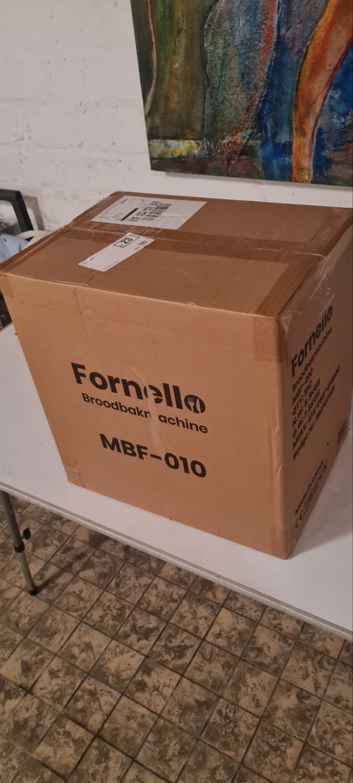 Fornello Broodbakmachine - Nieuw in ongeopende doos, Witgoed en Apparatuur, Broodbakmachines, Met timer, Kijkvenster, 800 tot 1200 gram deeg