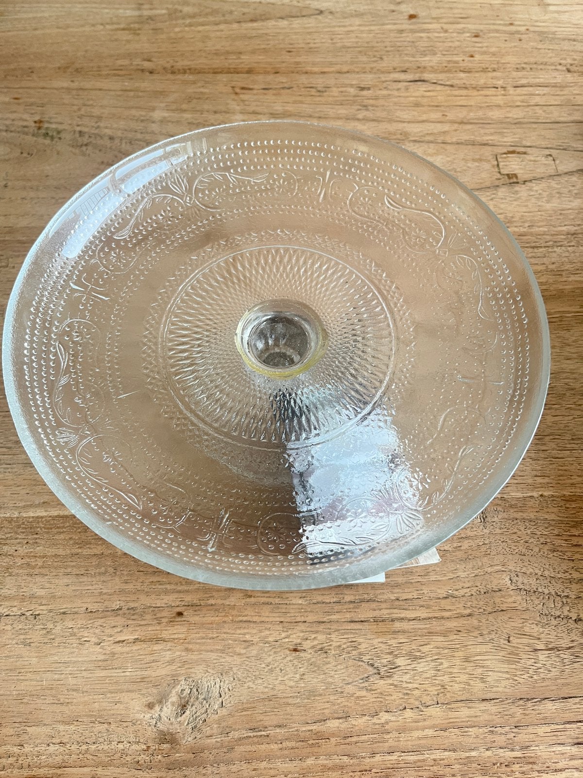 Rivièra Maison Portobello cakeplate M - Nieuw in doos, Glas, Nieuw, Ophalen of Verzenden, Wit