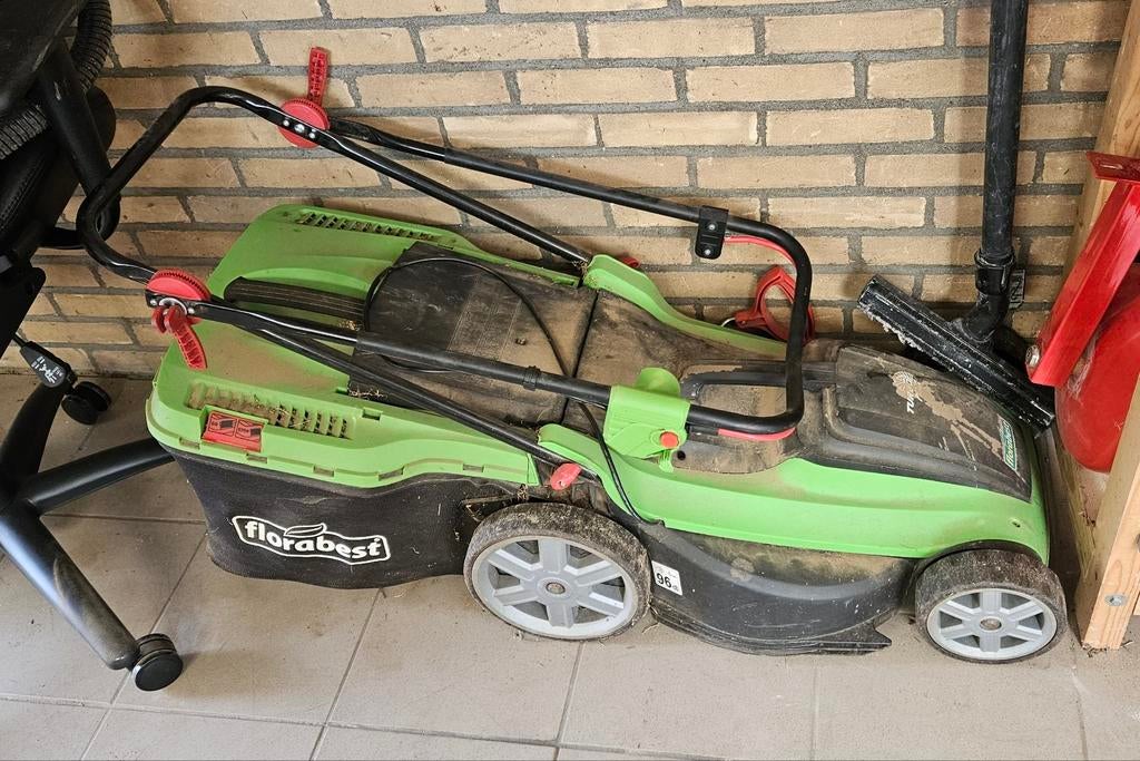 Florabest elektrische grasmaaier met opvangzak, Tuin en Terras, Ophalen, Cirkelmaaier, Gebruikt, Opvangzak
