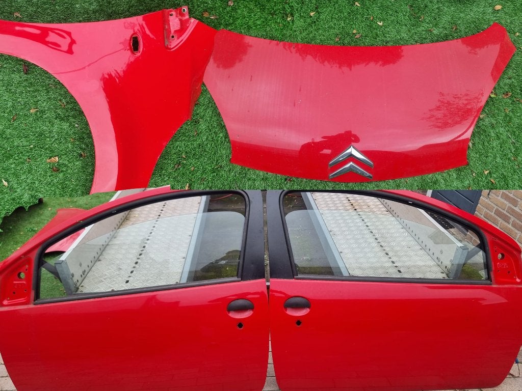 Motorkap deur spatbord voor Citroen C1 107 Rood KJH, Auto-onderdelen, Ophalen, Gebruikt, Citroën, Spatbord