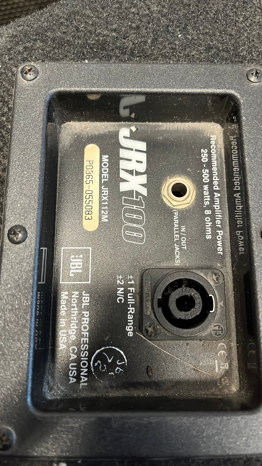 Jbl jrx100 professionele speakers, Ibl, JBL, Overige typen, Zo goed als nieuw