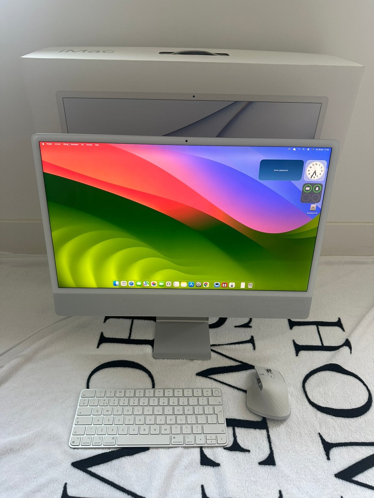 iMac Silver | 24 inch | 2021 | M1 | 8CPU/8GPU | 16GB | 512GB, Computers en Software, Apple Desktops, 2 tot 3 Ghz, Verzenden, SSD