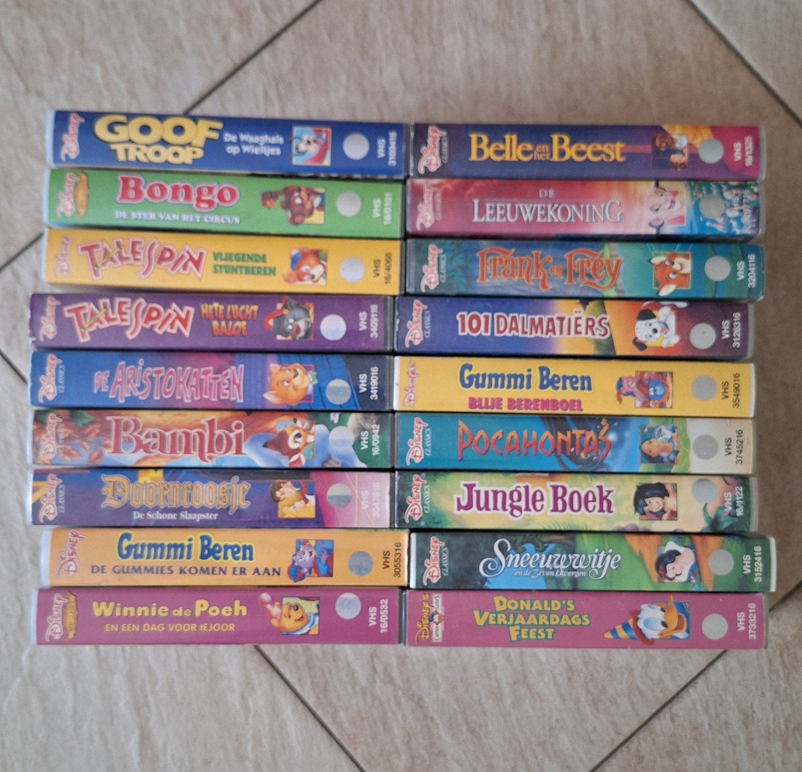 Disney VHS Collectie - 18 Klassieke Films, Alle leeftijden, Ophalen of Verzenden, Gebruikt, Overige genres