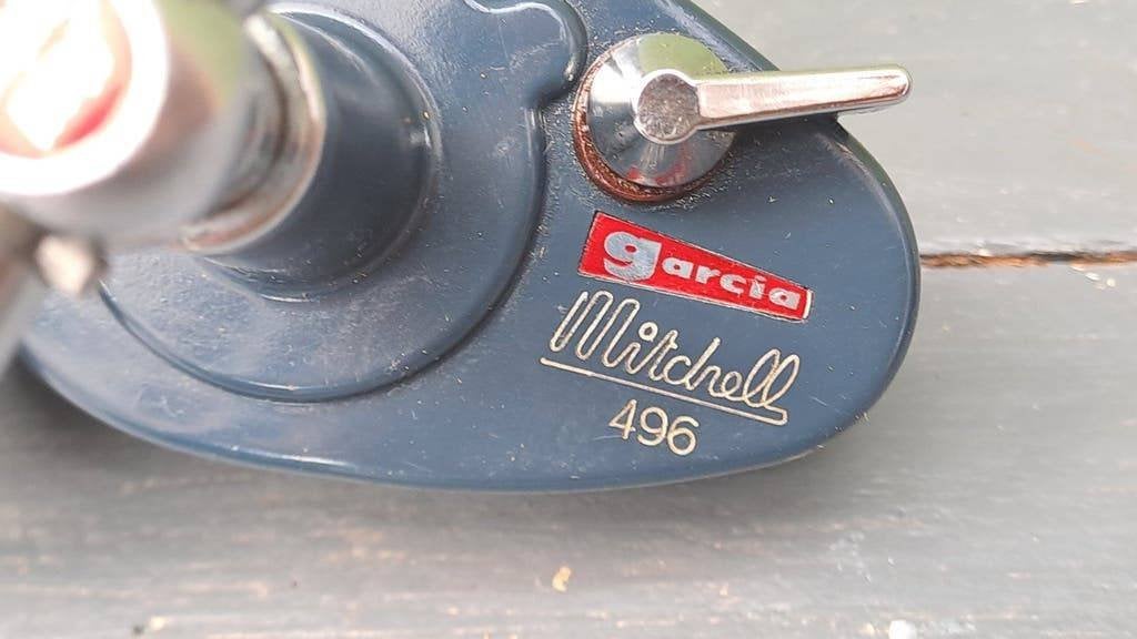 Vintage Garcia Mitchell 496 Vismolen - Made in France, Watersport en Boten, Gebruikt, Molen, Onbekend, Ophalen of Verzenden