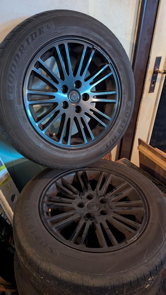 Chrysler 300c Velgen 17 inch Zwart, Ophalen, 215 mm, Velg(en), 17 inch
