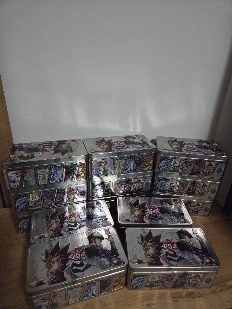 13x Yu-Gi-Oh lege tins, Ophalen of Verzenden, Zo goed als nieuw, Overige typen