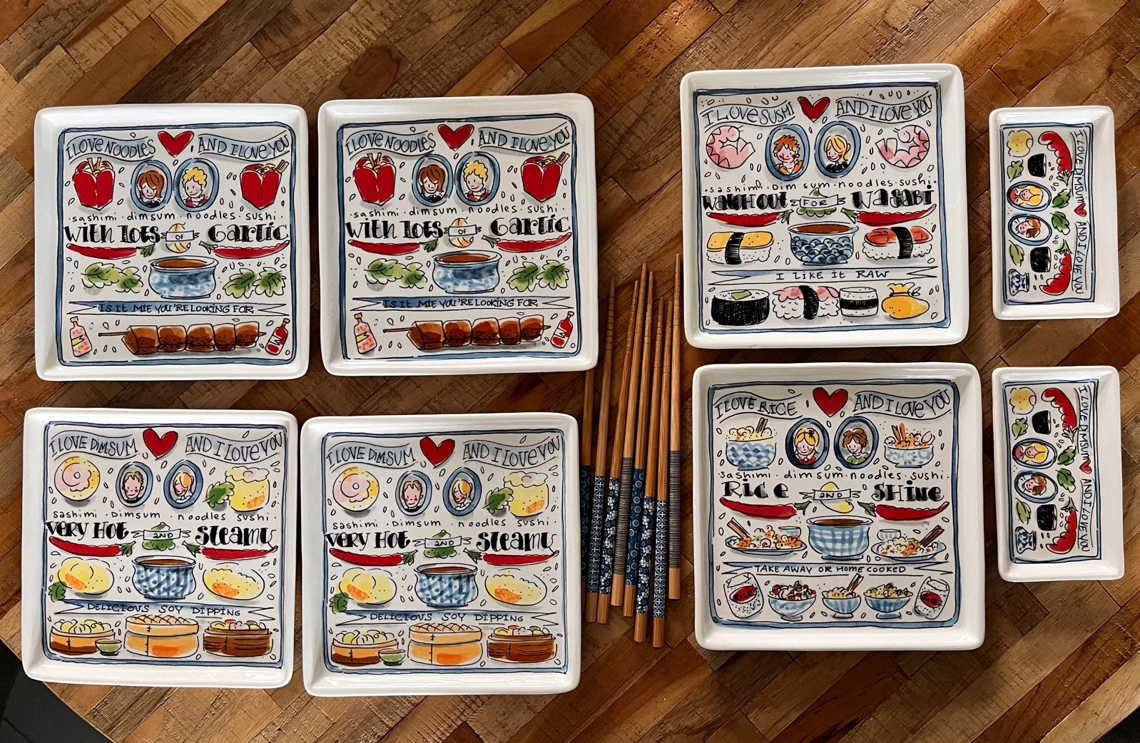 Blond Amsterdam sushi, Huis en Inrichting, Keuken | Servies, Ophalen of Verzenden, Zo goed als nieuw, Aardewerk, Bord(en)