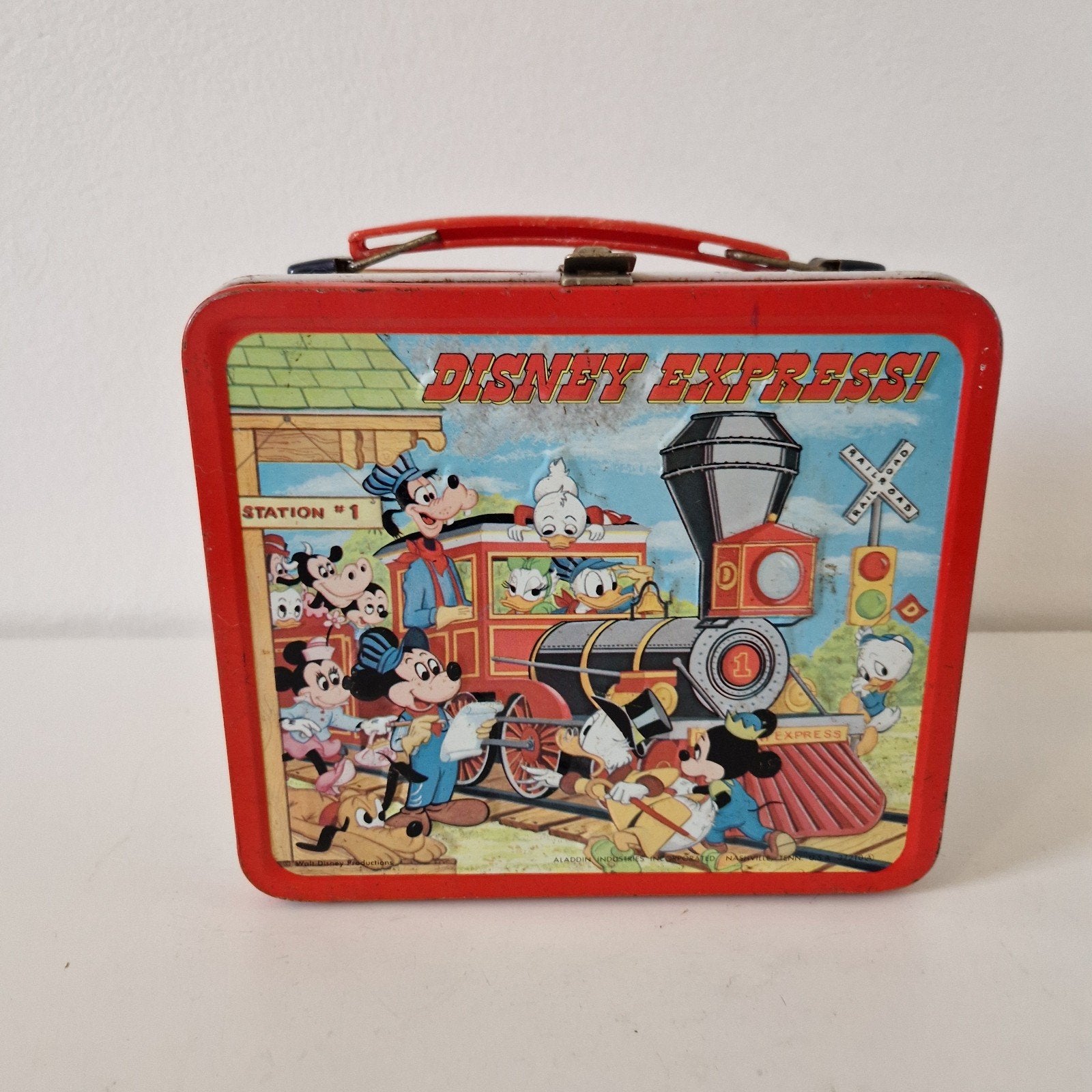 Vintage broodtrommel blikken koffer Disney, Kolibrivintagehal@gmail.com, Gebruikt, Aaldertgeertsstraat 43 Olst, Beeldje of Figuurtje