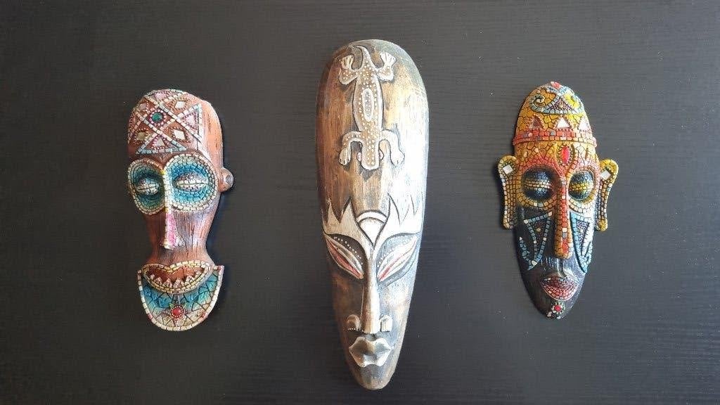 Afrikaanse maskers, Ophalen of Verzenden, Afrika, Hout, Masker