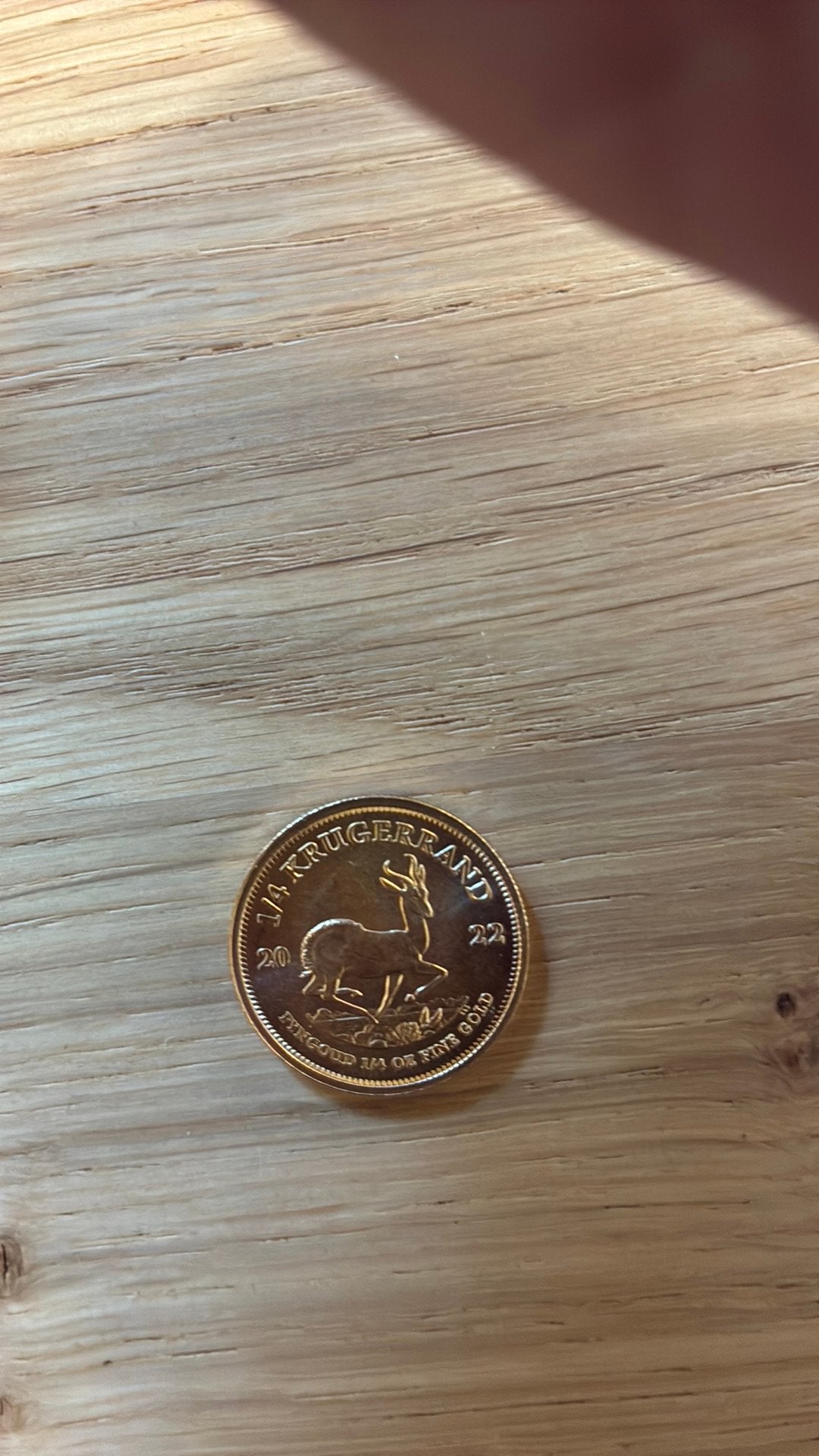 Gouden Krugerrand 1/4 oz – 2022, Ophalen of Verzenden, Zuid-Afrika, Goud