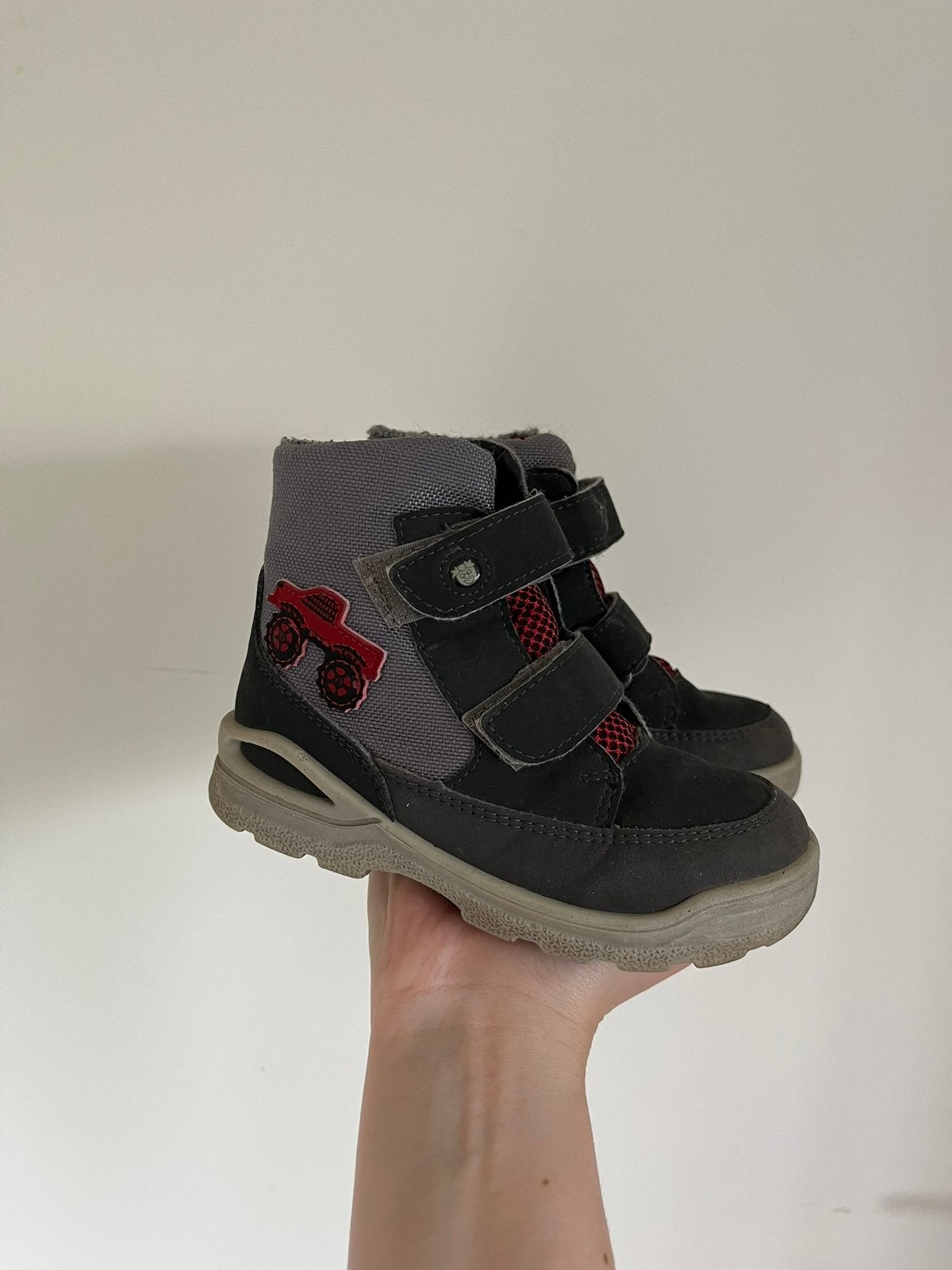 Lichtgrijze hoge schoenen/ laarzen tractor, maat 25 Pepino, Schoenen, Ophalen of Verzenden, Zo goed als nieuw, Jongen