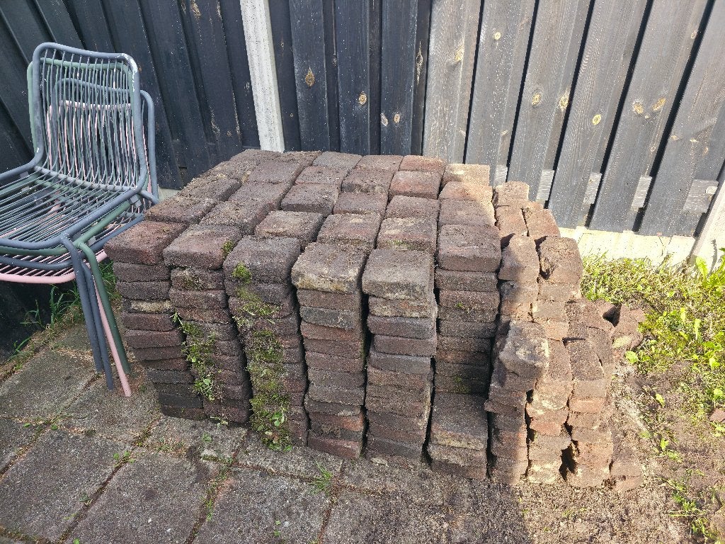 Klinkers 15x15cm ,4,5 dik. Gratis op te halen, Ophalen, Gebruikt, Klinkers, 5 tot 10 m²