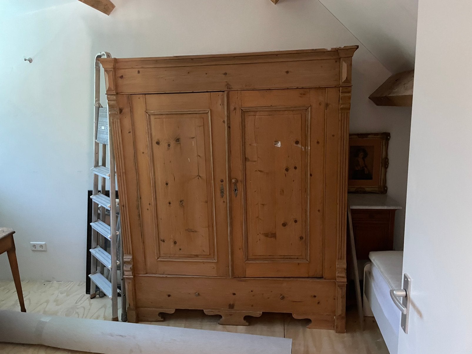 Grenen kast, Huis en Inrichting, Kasten | Dressoirs, Ophalen, Met plank(en), Gebruikt, 150 tot 200 cm