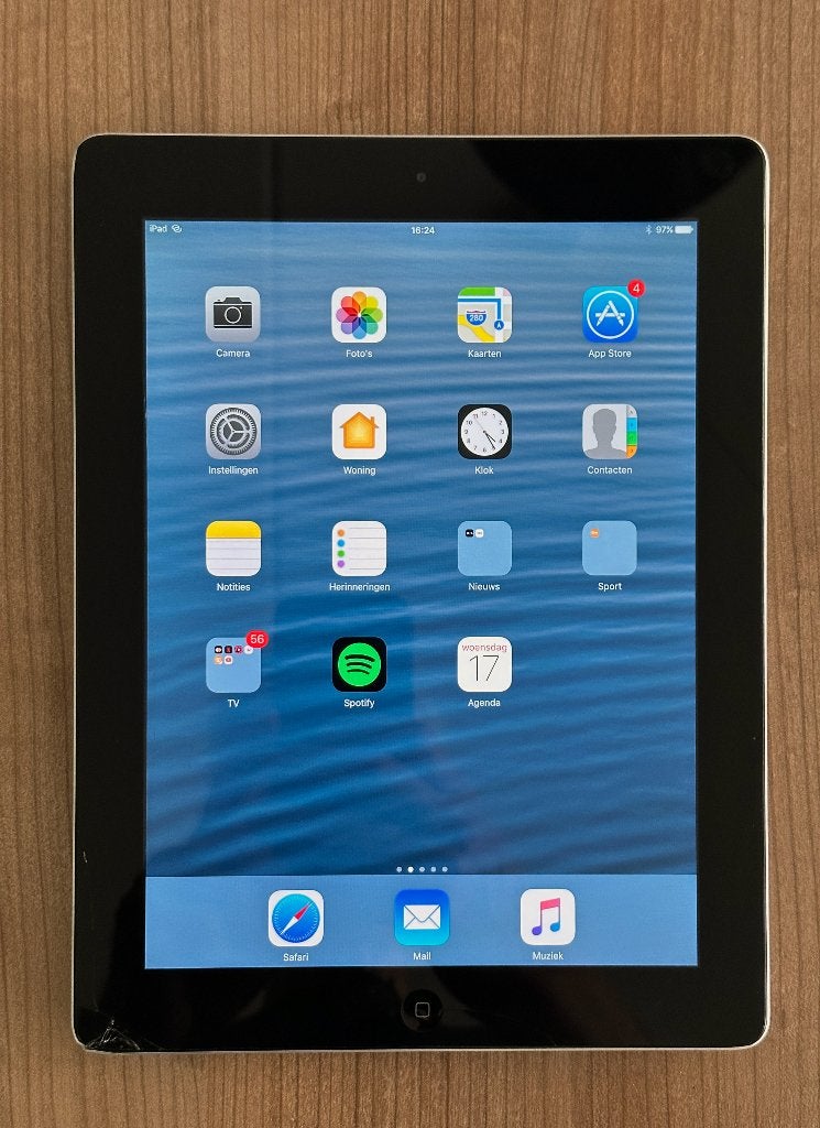 Apple iPad Gen 4 (A1458), volledig werkend, Computers en Software, Apple iPads, 10 inch, Gebruikt, Apple iPad, Wit