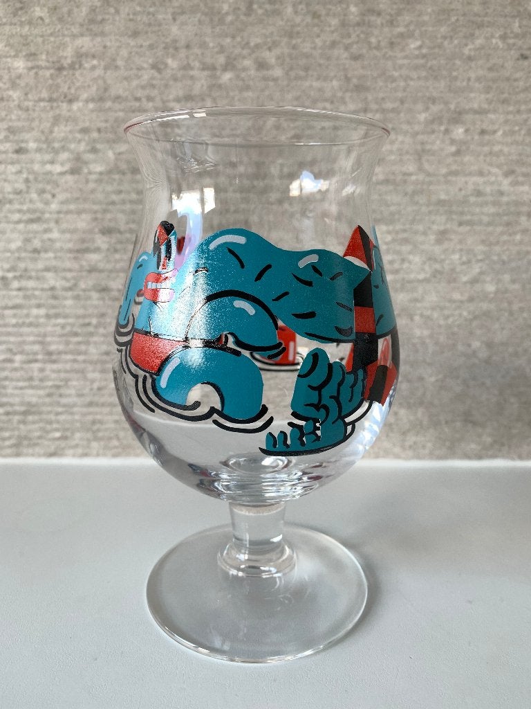 Nieuw Collector Duvel glas Nina Vandeweghe, Ophalen of Verzenden, Nieuw, Glas of Glazen, Duvel