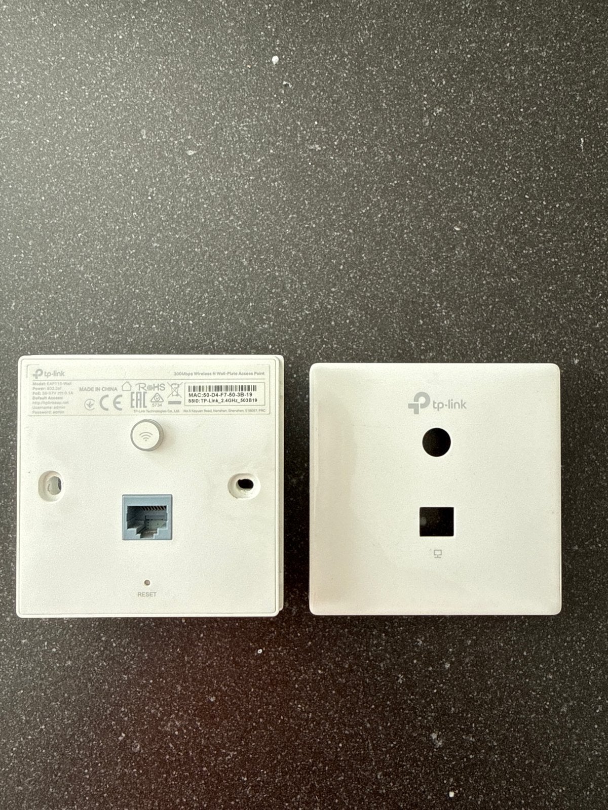 TP-Link EAP115-Wall 300Mbps Wireless N Wall-Plate AP, Ophalen of Verzenden, Zo goed als nieuw