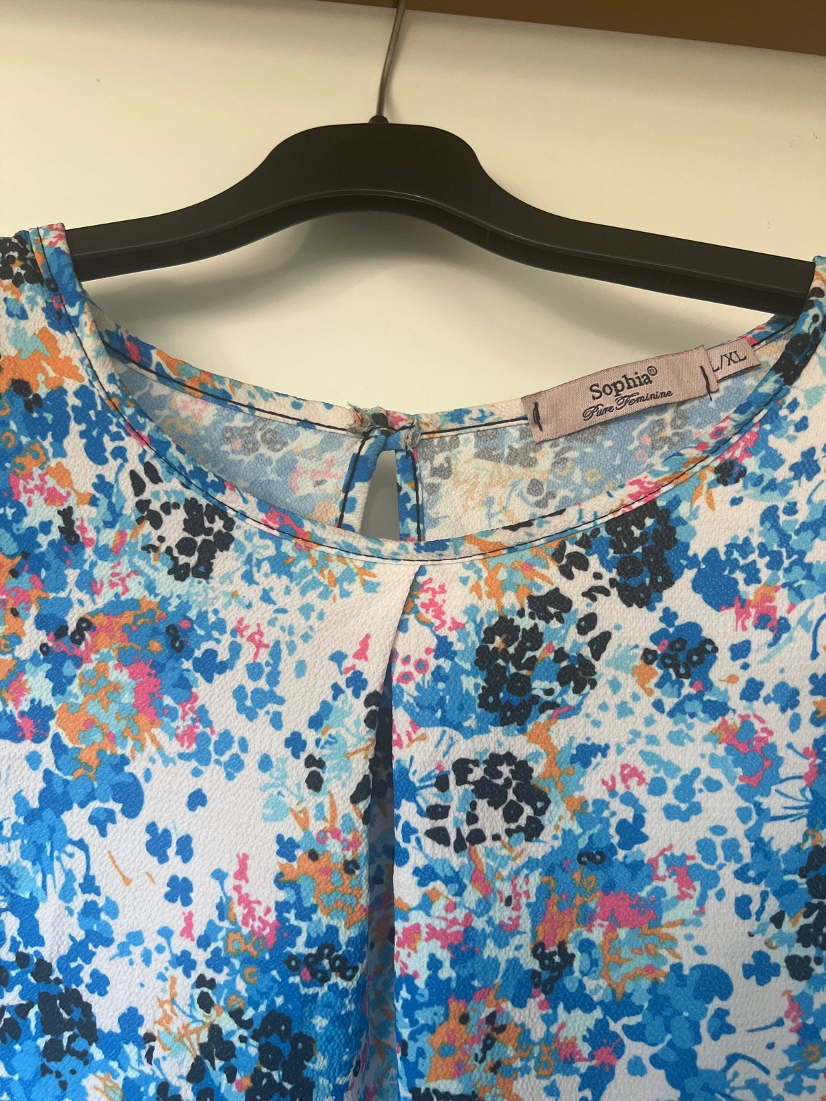 Sophia Tim Feminine Blouse L/XL - Bloemenprint, Meerkleurig, Maat 46/48 (XL) of groter, Ophalen of Verzenden, Zo goed als nieuw