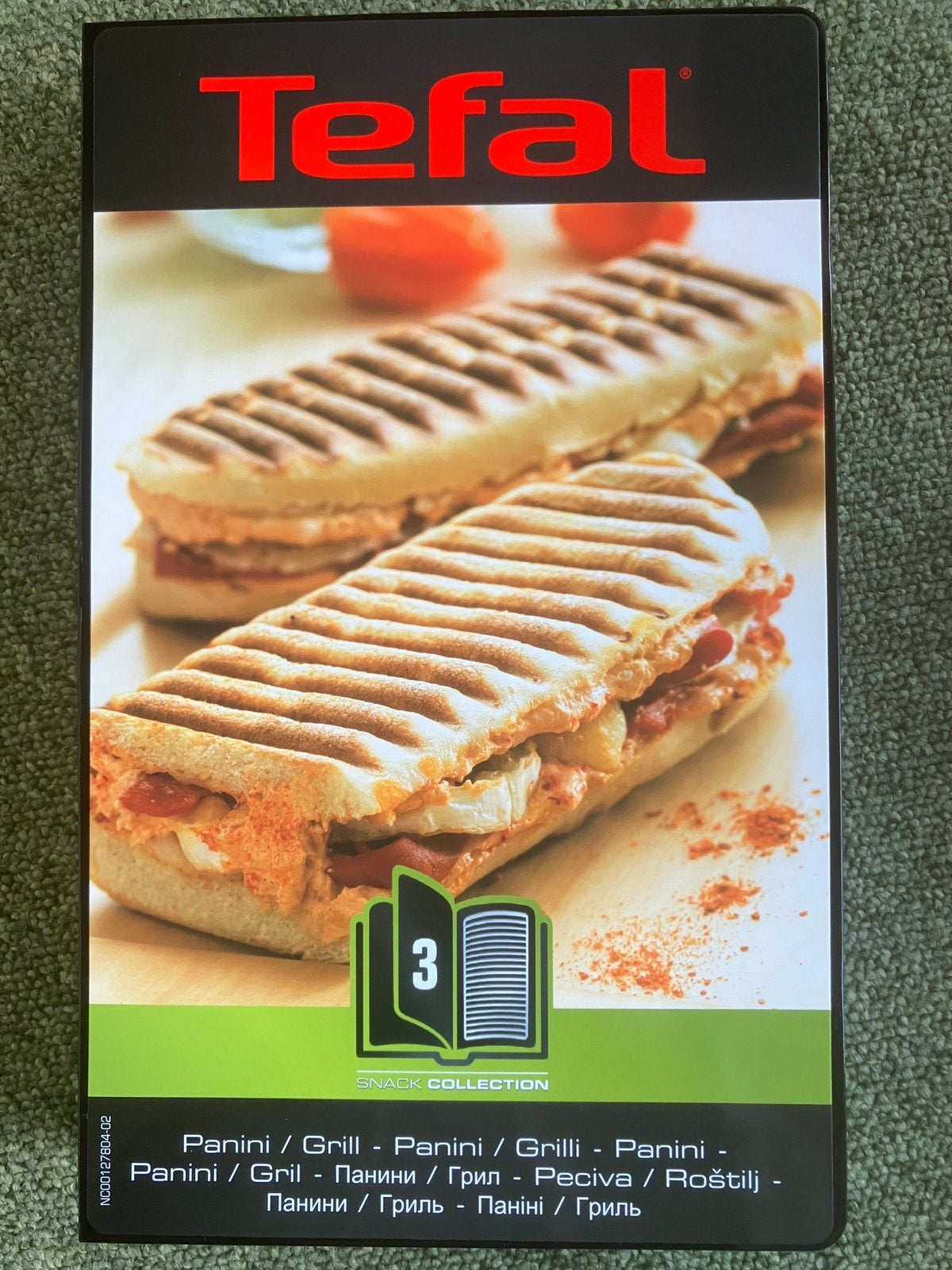 Tefal Snack Collection 3 Panini Gril, Verzenden, Uitneembare platen, Nieuw
