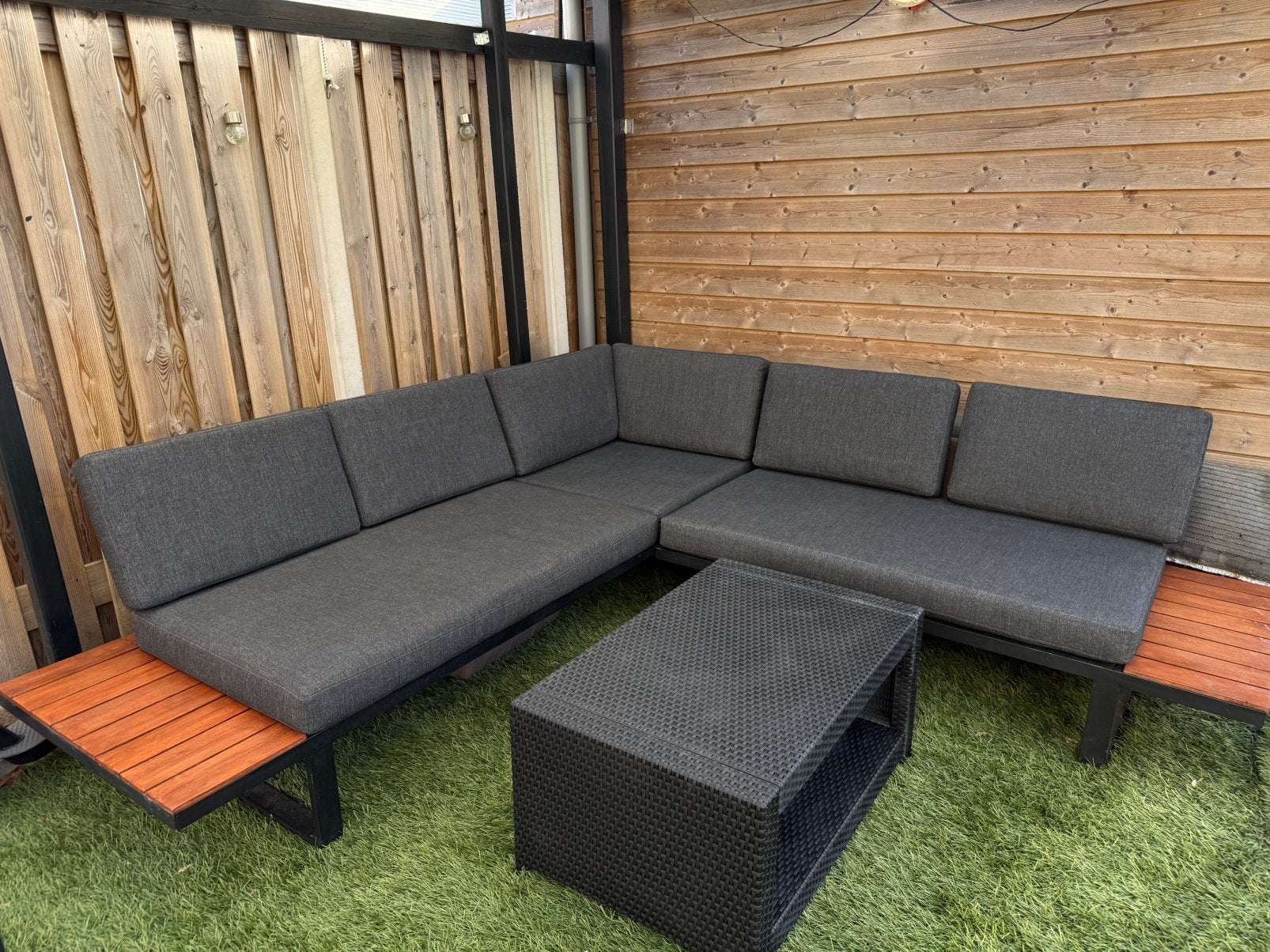 tuinset , loungesets tuinsets, Ophalen, Gebruikt, 6 zitplaatsen, Bank