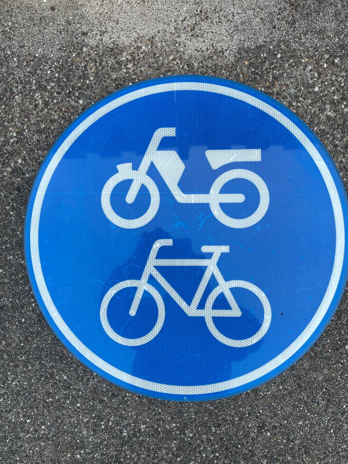 VERKEERSBORD ‘FIETSPAD’, Ophalen, Zo goed als nieuw