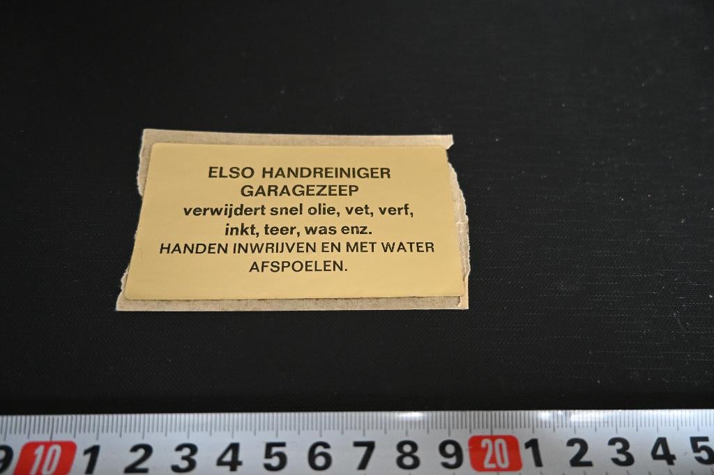 sticker ELSO Handreiniger Garagezeep, Ophalen, Zo goed als nieuw