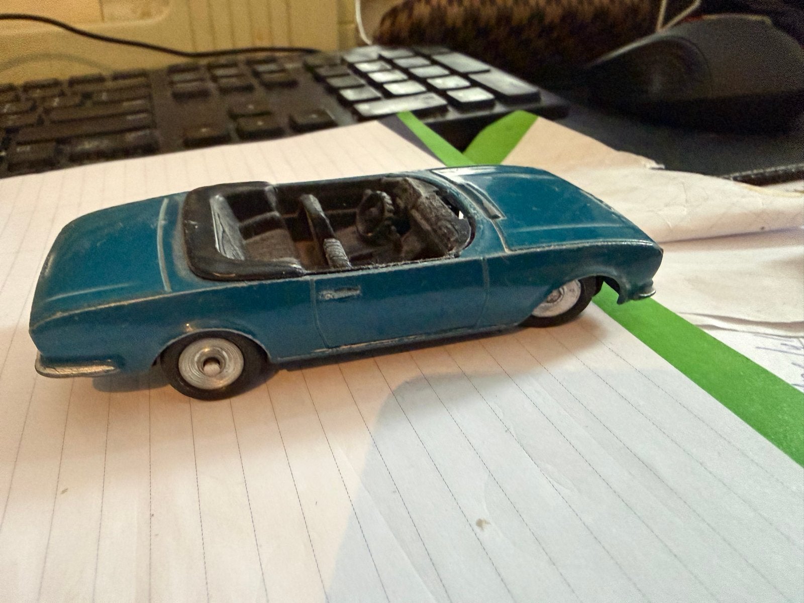 Zeldzame Dinky Toys Peugeot 504 Cabriolet - Originele Lak, Gebruikt, Auto, Dinky Toys, Ophalen of Verzenden
