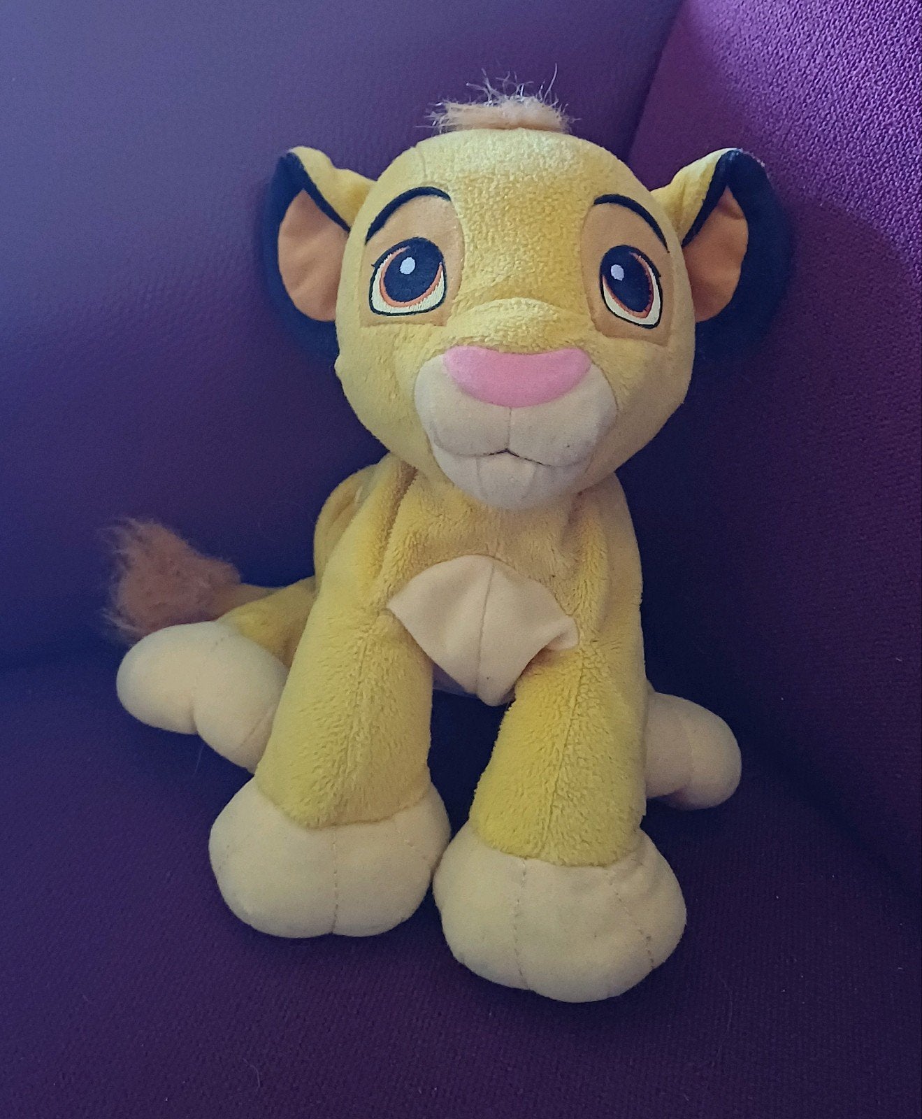 Hasbro Disney Simba van de lion king 25 cm, Ophalen, Leeuwenkoning of Jungle Boek, Gebruikt, Knuffel