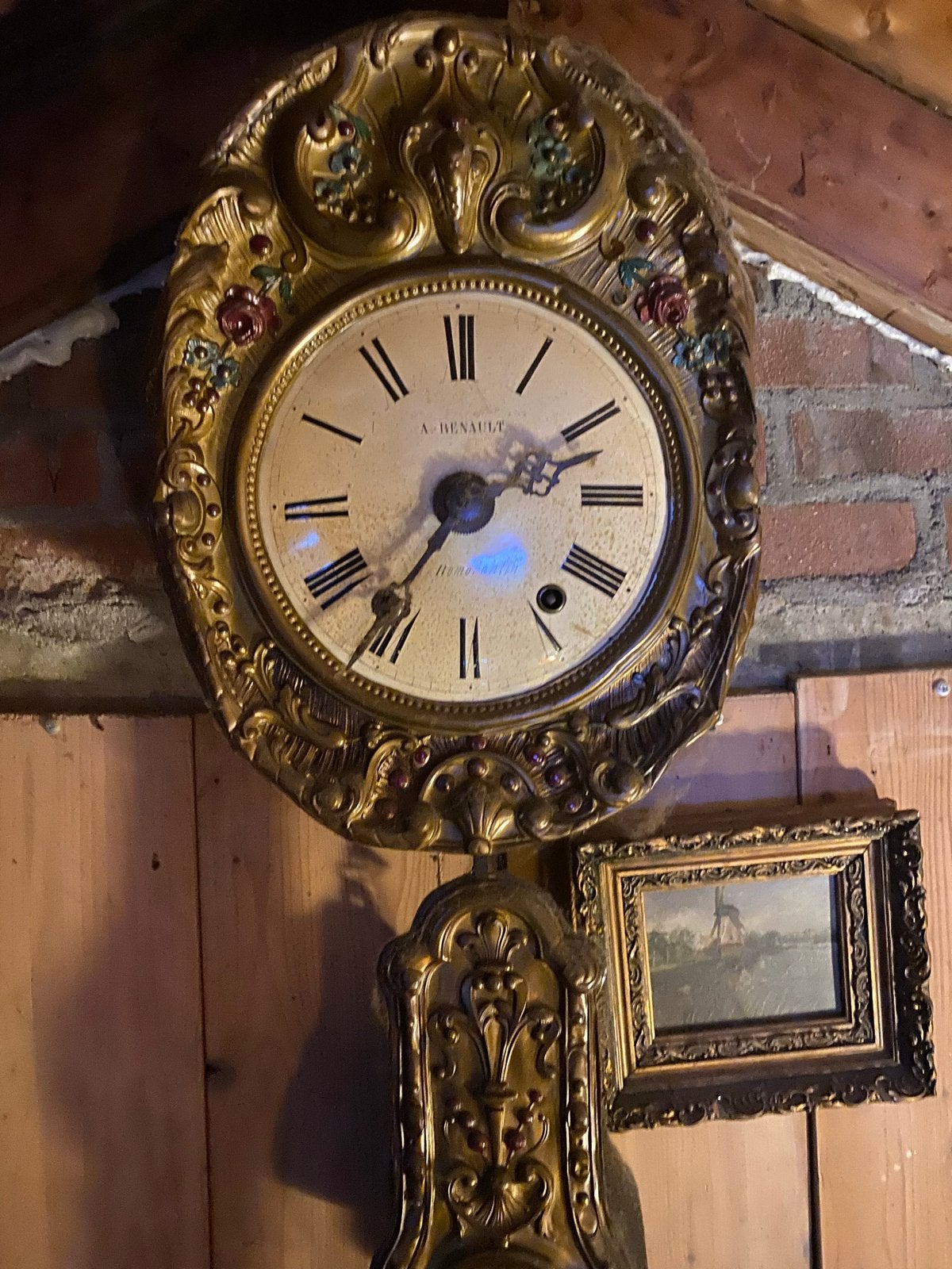 Antieke Comtoise Klok - Prachtig Decoratief Stuk, Ophalen