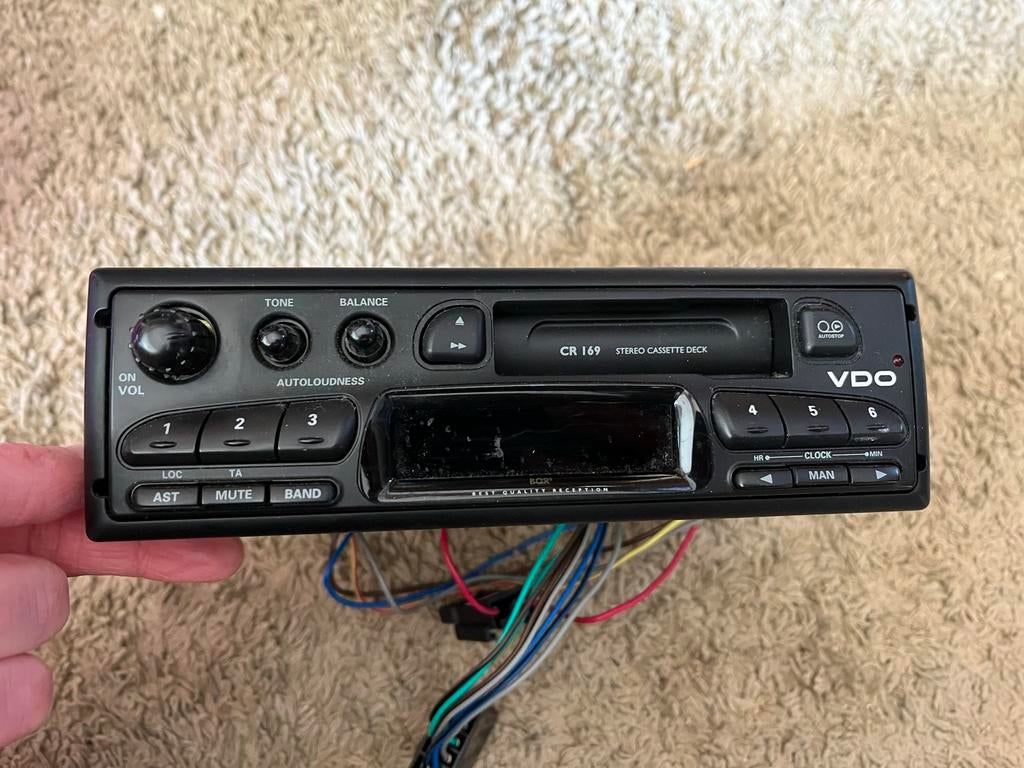 VDO autoradio CR169 cassette 12V, Auto diversen, Autoradio's, Ophalen of Verzenden, Gebruikt