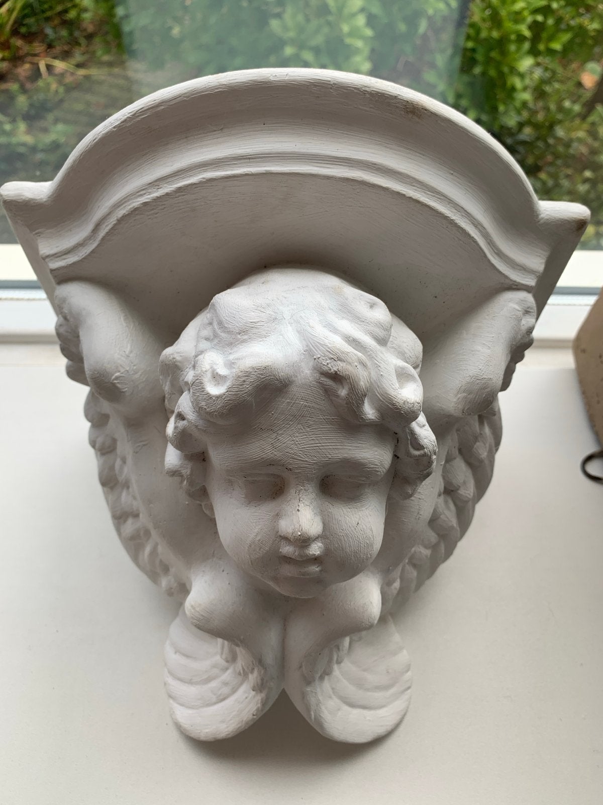 Antieke Engelen Wandplank - Decoratieve Cherubijn Console, Antiek en Kunst, Ophalen of Verzenden
