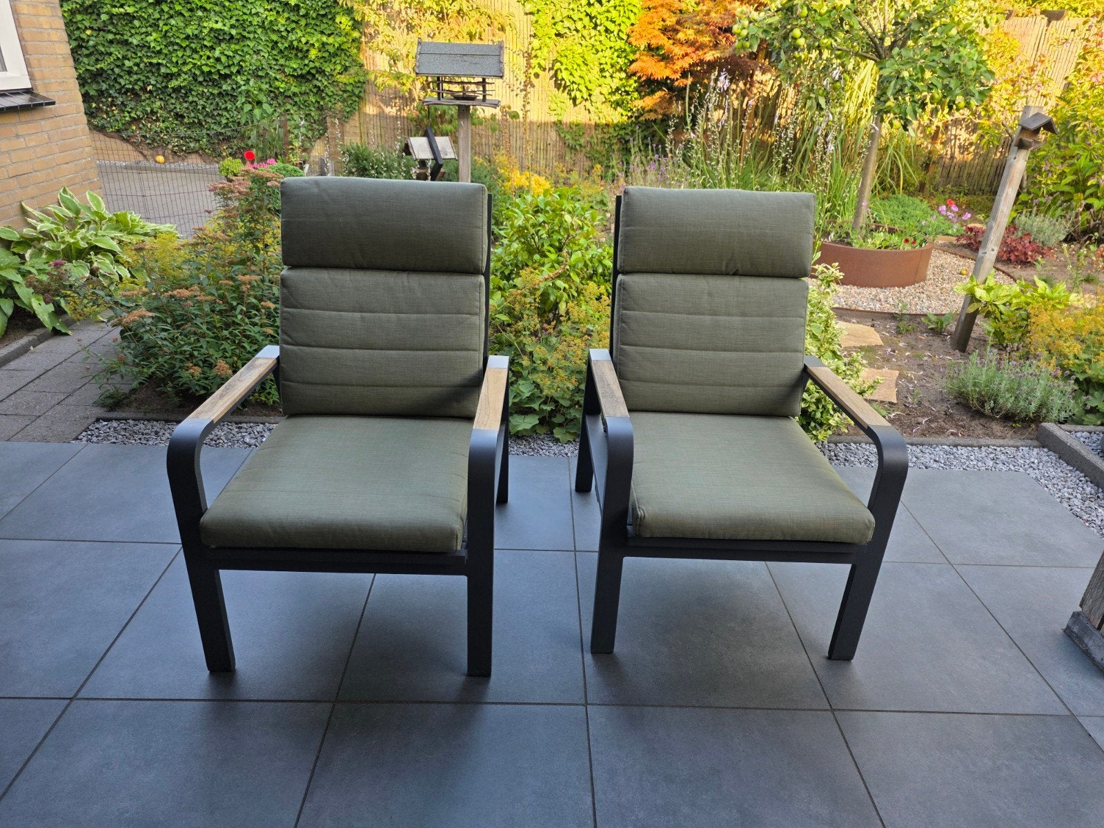 2 verstelbare Life tuinstoelen, Ophalen, Zo goed als nieuw