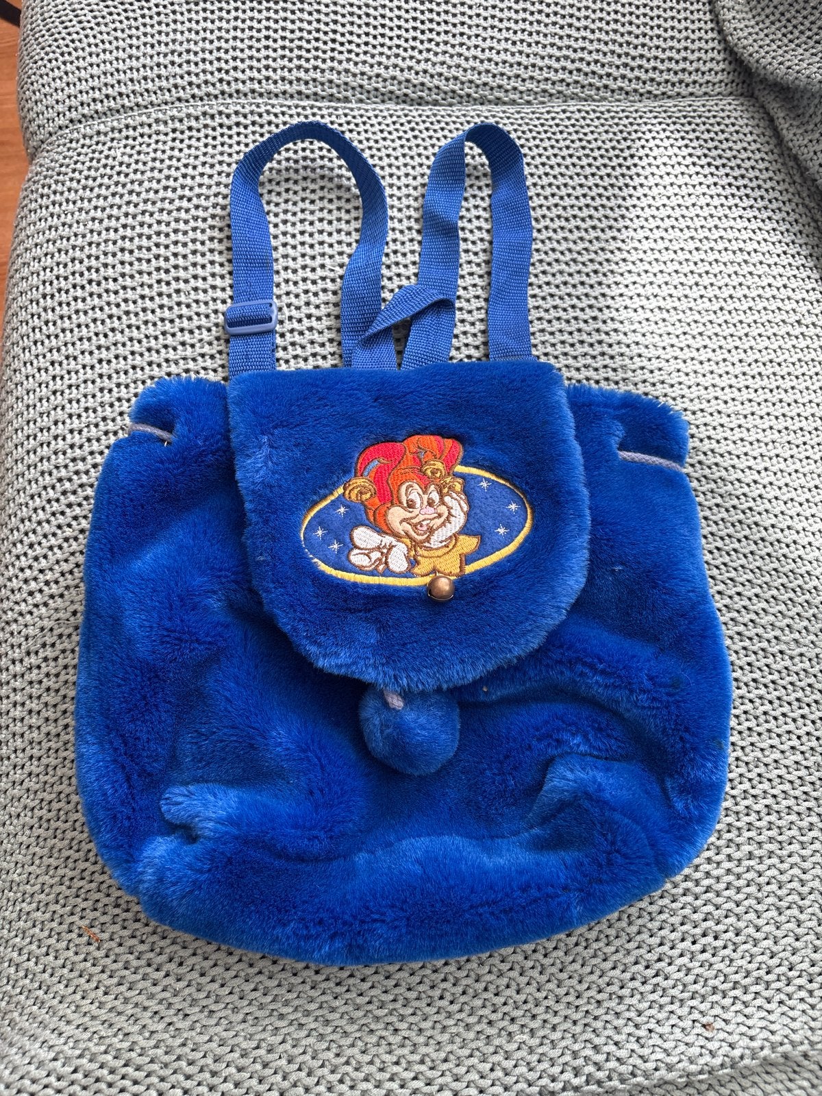 blauwe pluche rugzak Efteling Pardoes, Overige merken, Gebruikt, 25 tot 40 cm, Ophalen of Verzenden
