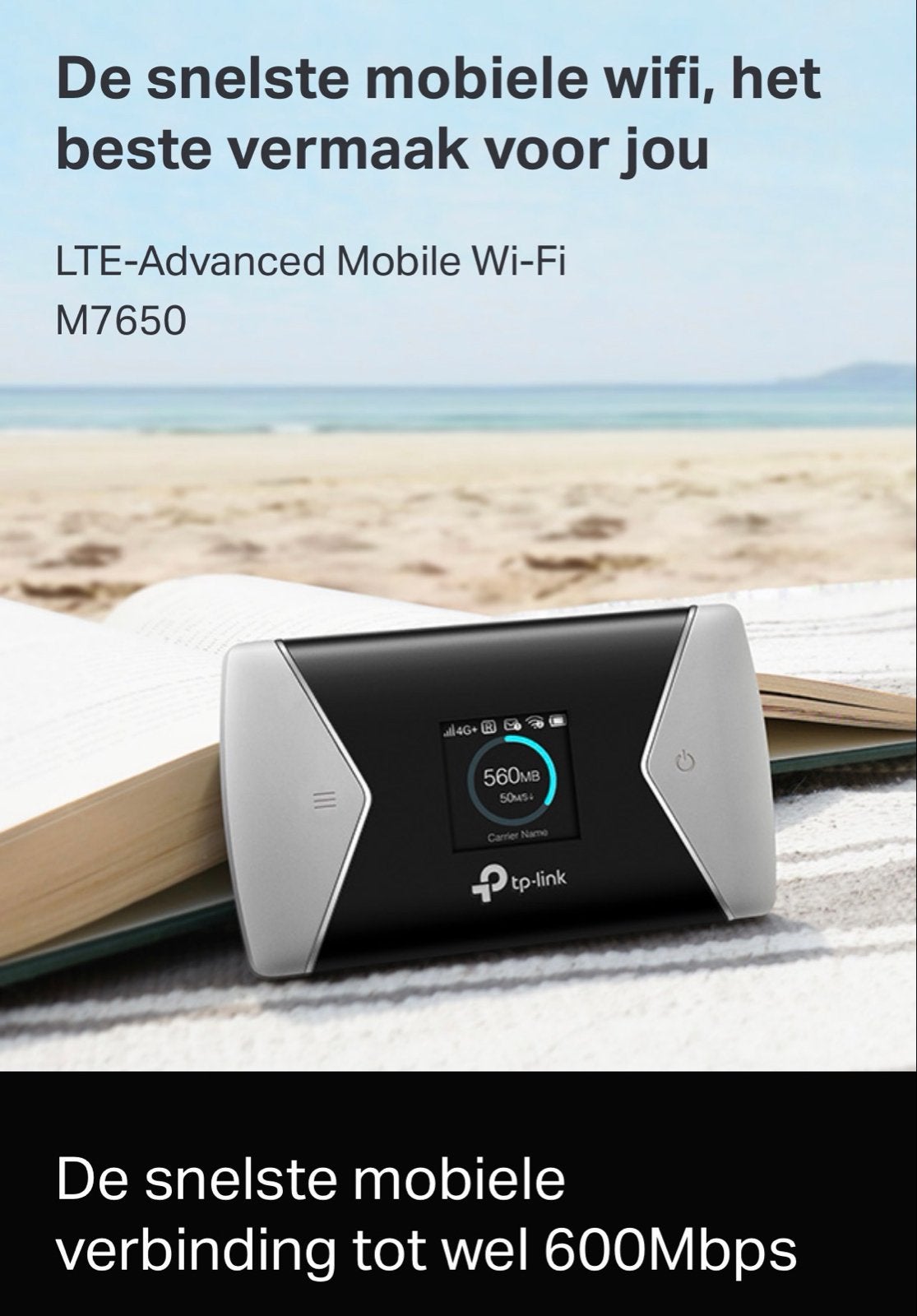 TP-Link M7650 Mifi Router - Snel en Draagbaar, Ophalen of Verzenden, Zo goed als nieuw, Router met modem