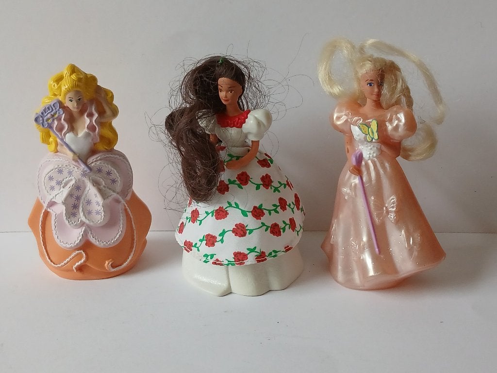 Vintage 3 Barbie Figuurtjes Mcdonalds Happy Meal  1991, Verzamelen, Poppetjes en Figuurtjes, Ophalen of Verzenden, Gebruikt