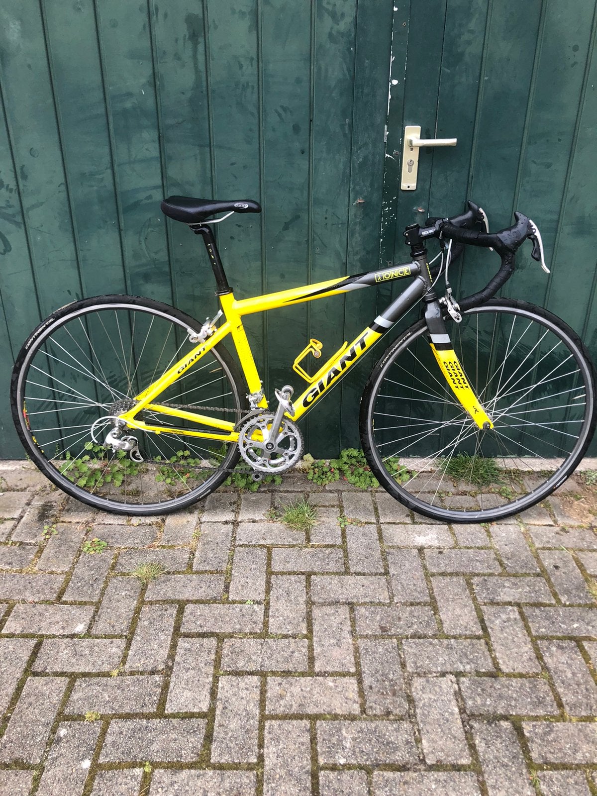 Giant Once Framemaat 44cm geel/zwart/grijs size 44cm, Minder dan 49 cm, Ophalen, Gebruikt, Giant