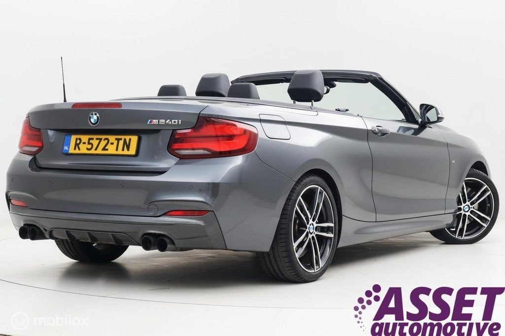 BMW M240i aut Cabrio High Executive M-Sport 443 pk | Keyless, Auto's, BMW, Automatische klimaatregeling, Achterwielaandrijving