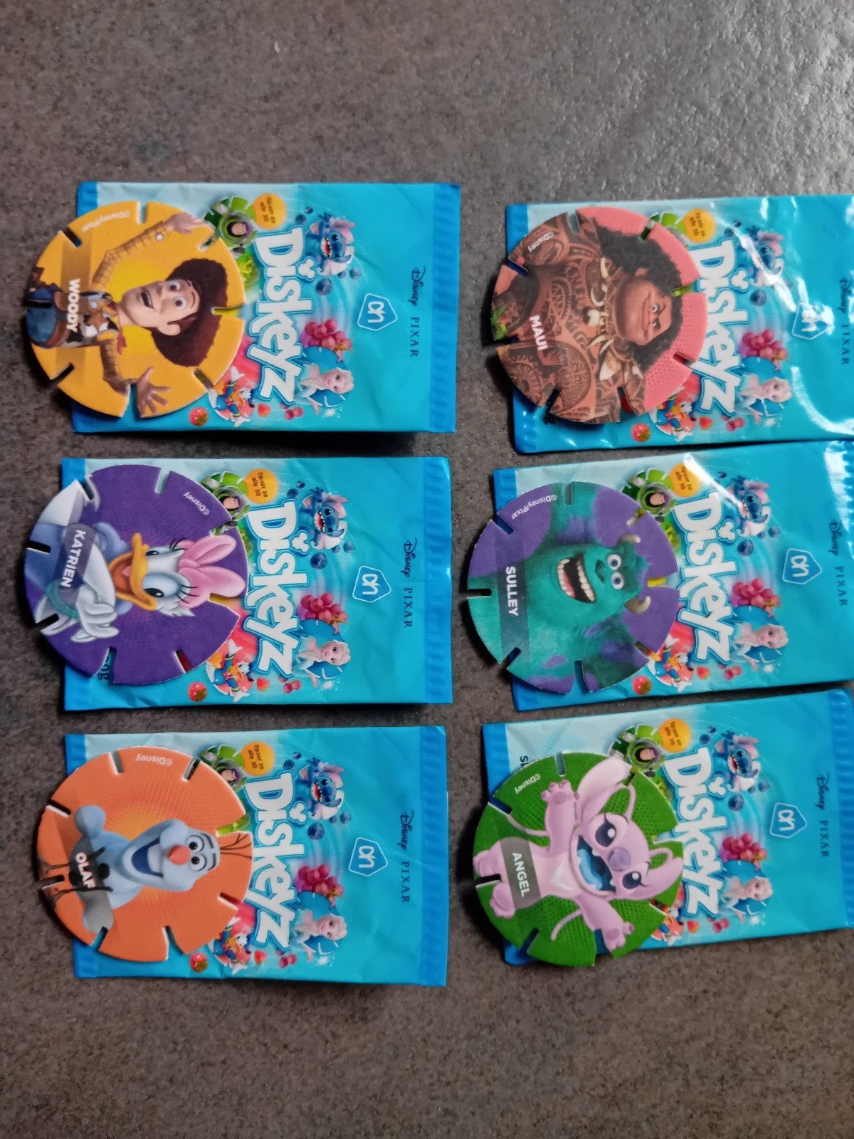 Disney Pixar Diskeyz - 6 stuks (nieuw in verpakking), Ophalen of Verzenden, Nieuw