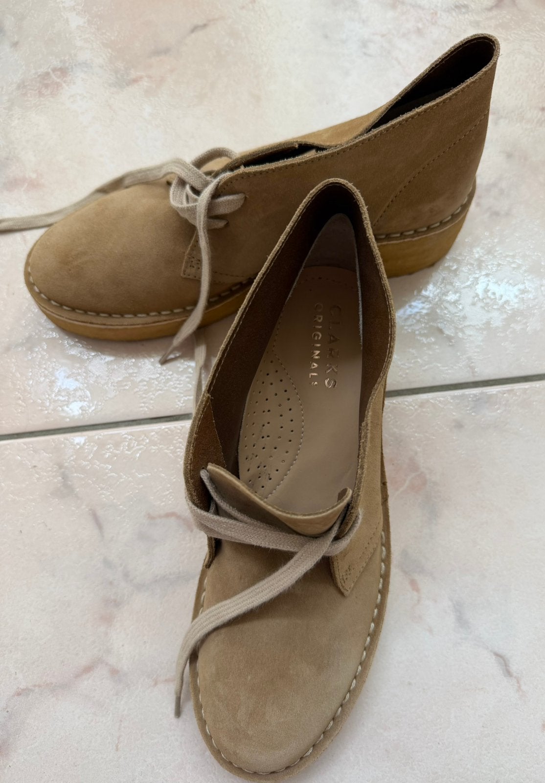 Clarks Originals Desert Boot, Verzenden, Beige, Lage of Enkellaarzen, Nieuw