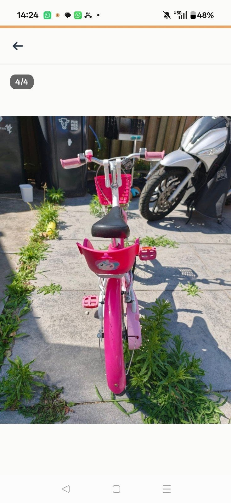 Btwin kinder fiets 16 inch, Ophalen, Gebruikt