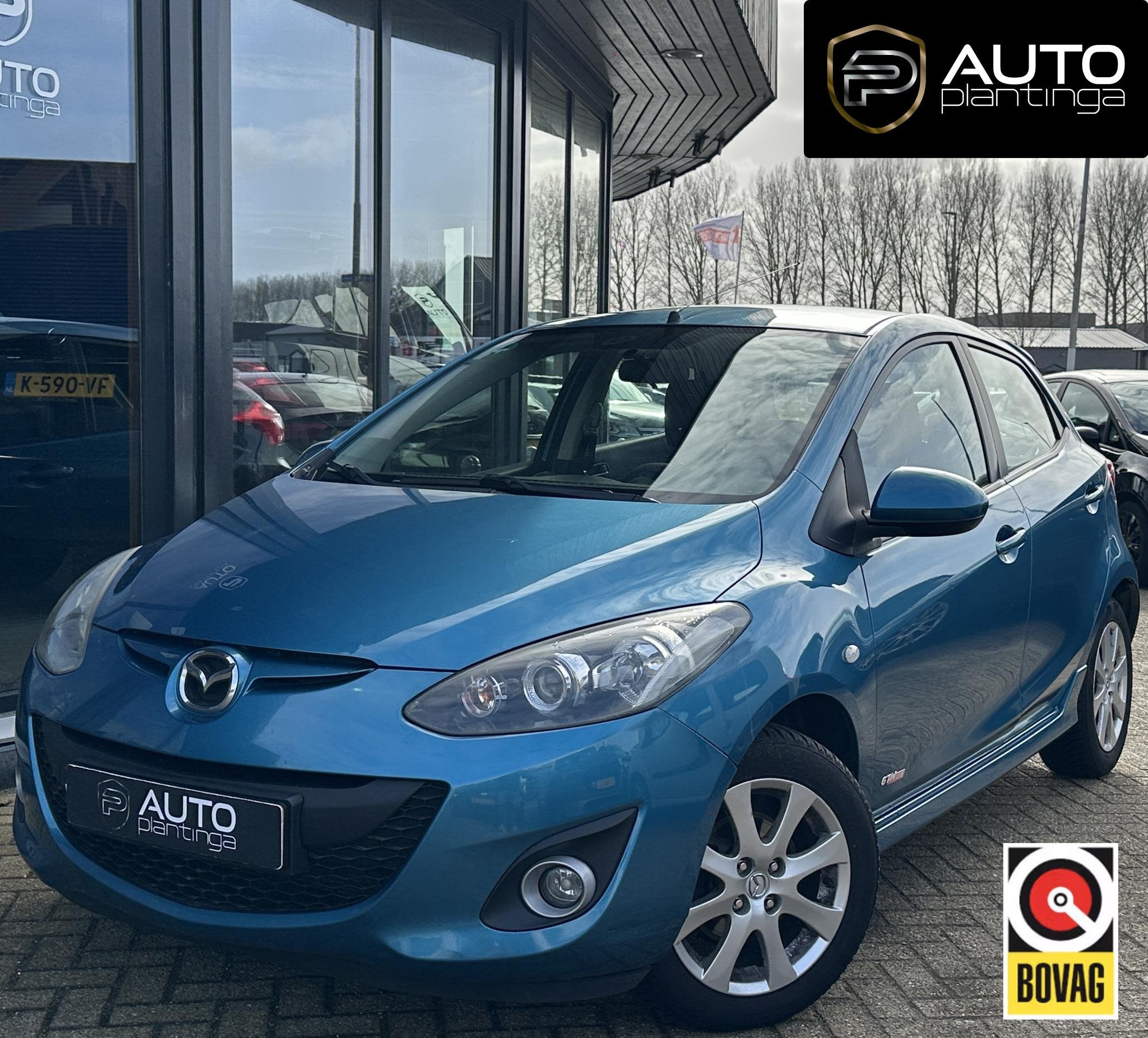 Mazda 2 1.3 BIFUEL GT-M Line | NIEUWE APK | Zeer Nette Staat, Voorwielaandrijving, Euro 5, Stof, Zwart