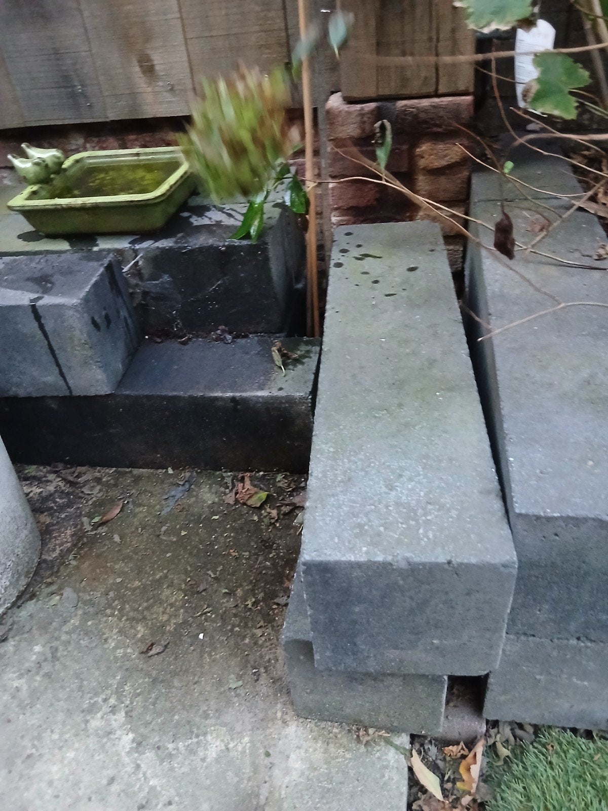 Antraciet betonbielzen - 6,5 stuks 15x15x60cm, Ophalen, Gebruikt, 100 tot 200 cm, Biels