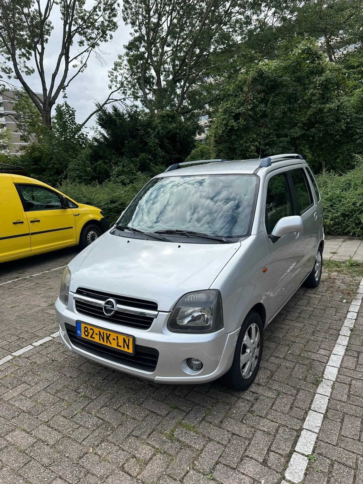 Opel Agila 1.2 I 16V 2003 Zilver, Voorwielaandrijving, Origineel Nederlands, Handgeschakeld, Particulier