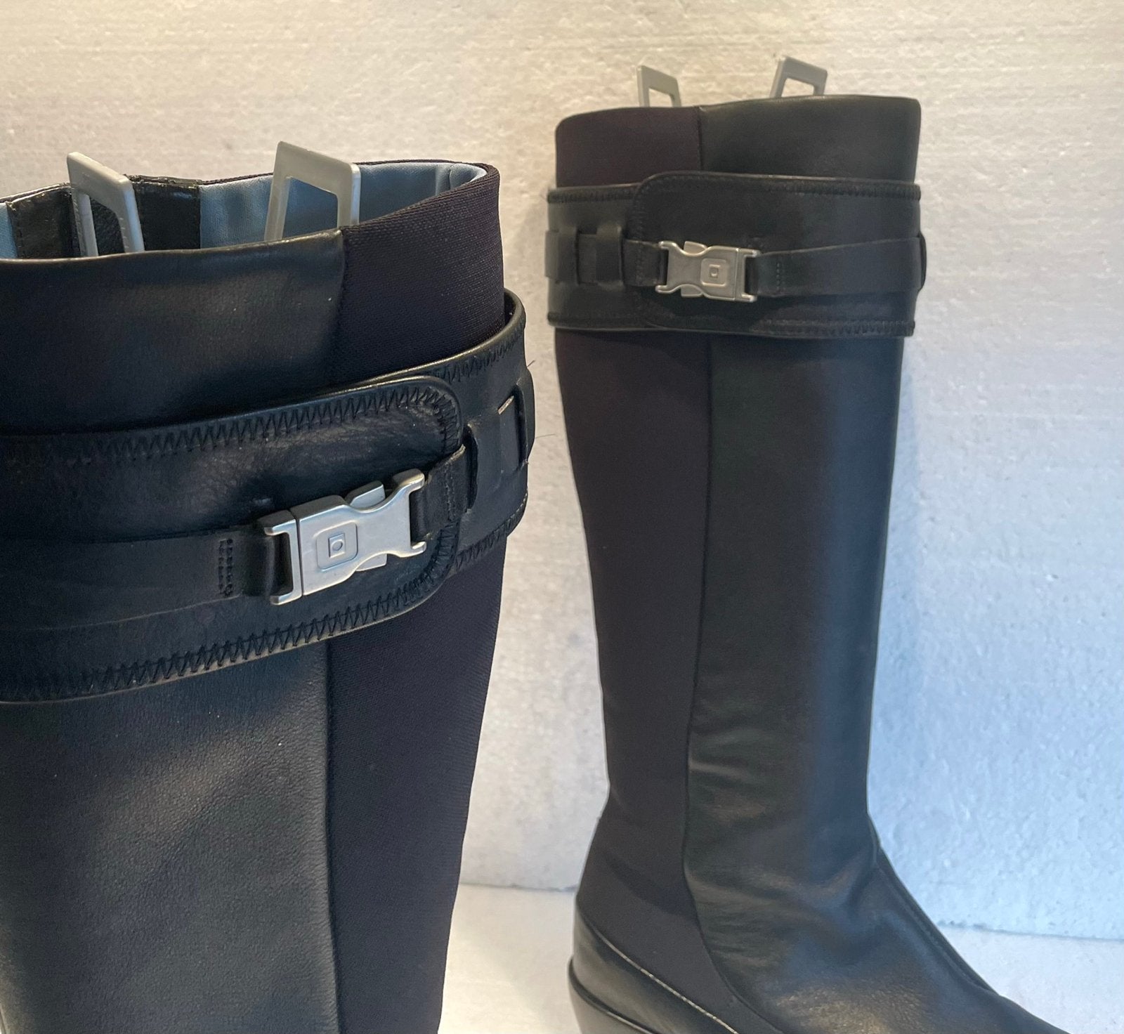 Tsubo design hoge laarzen prachtige details 38 / 38,5, Hoge laarzen, Zwart, Ophalen of Verzenden, Zo goed als nieuw