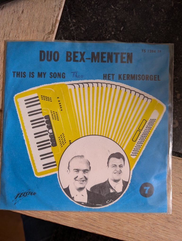 Duo Bex-Menten - This is my song/ Hey kermisorgel, Ophalen of Verzenden, Zo goed als nieuw, Pop