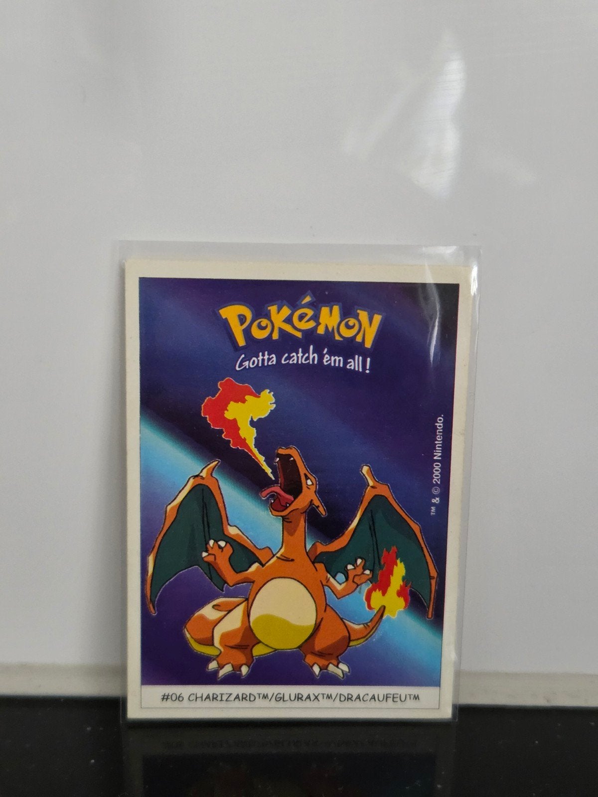 Pokémon Dunkin Boomers Sticker #06 Charizard, Ophalen of Verzenden, Gebruikt, Losse kaart