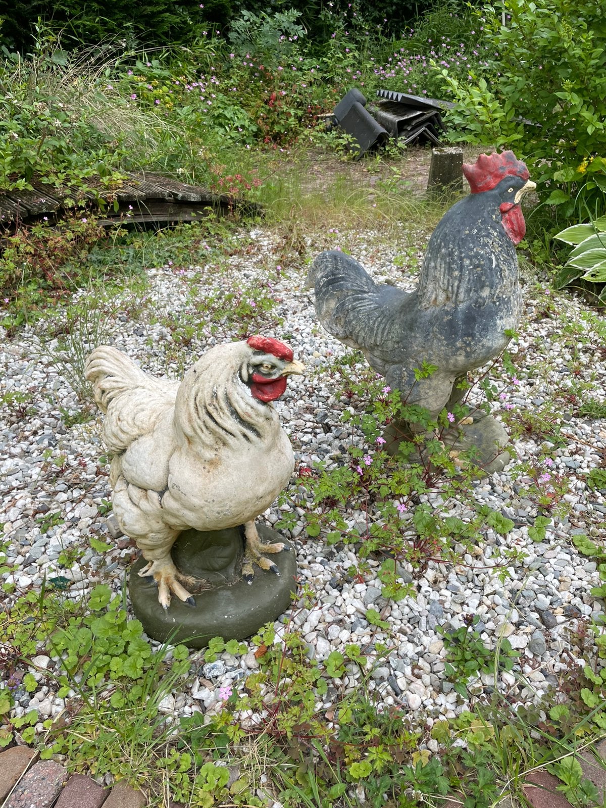Tuinbeelden kippen, Tuin en Terras, Tuinbeelden, Ophalen