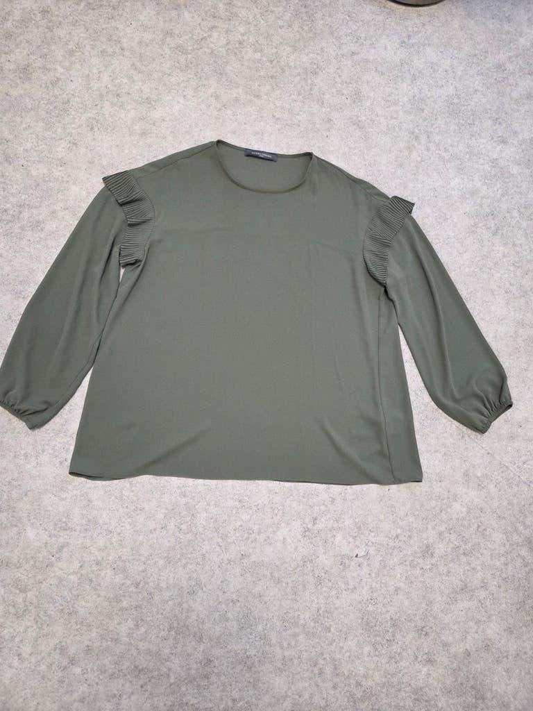 Sandro Ferrone Roma Groene Blouse Maat L, Sandro Ferrone Roma, Maat 42/44 (L), Ophalen of Verzenden, Zo goed als nieuw
