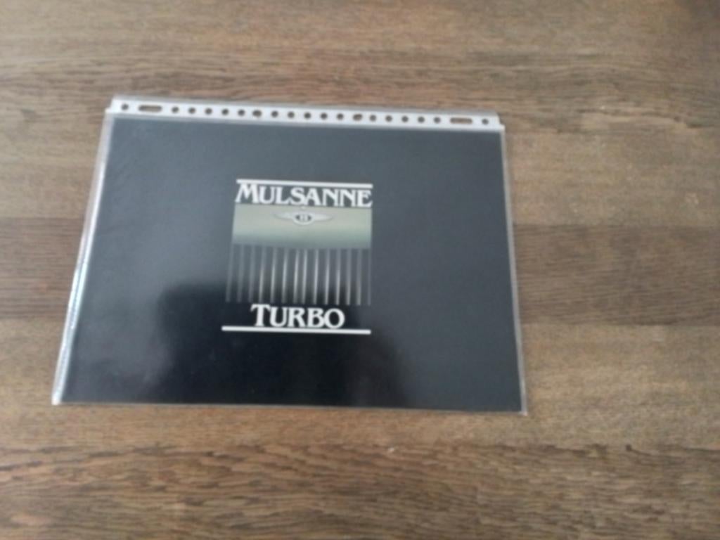 Folder Bentley Mulsanne Turbo, Ophalen of Verzenden, Overige merken