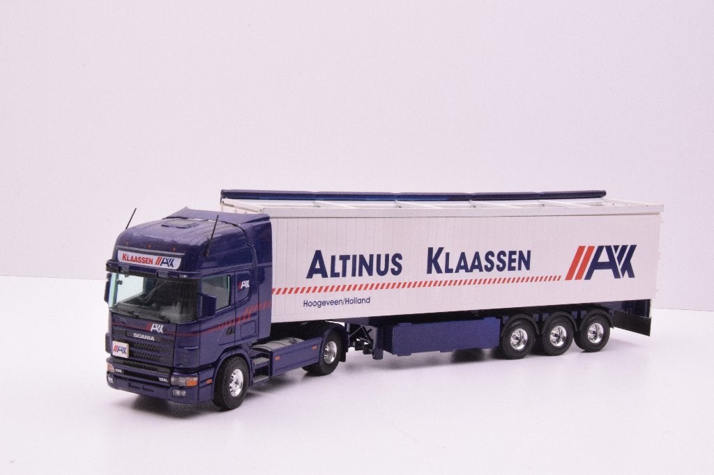 Scania 124L-420 ''  Altinus Klaasen Hoogeveen ''  Tekno, Hobby en Vrije tijd, Modelauto's | 1:50, Zo goed als nieuw, Bus of Vrachtwagen