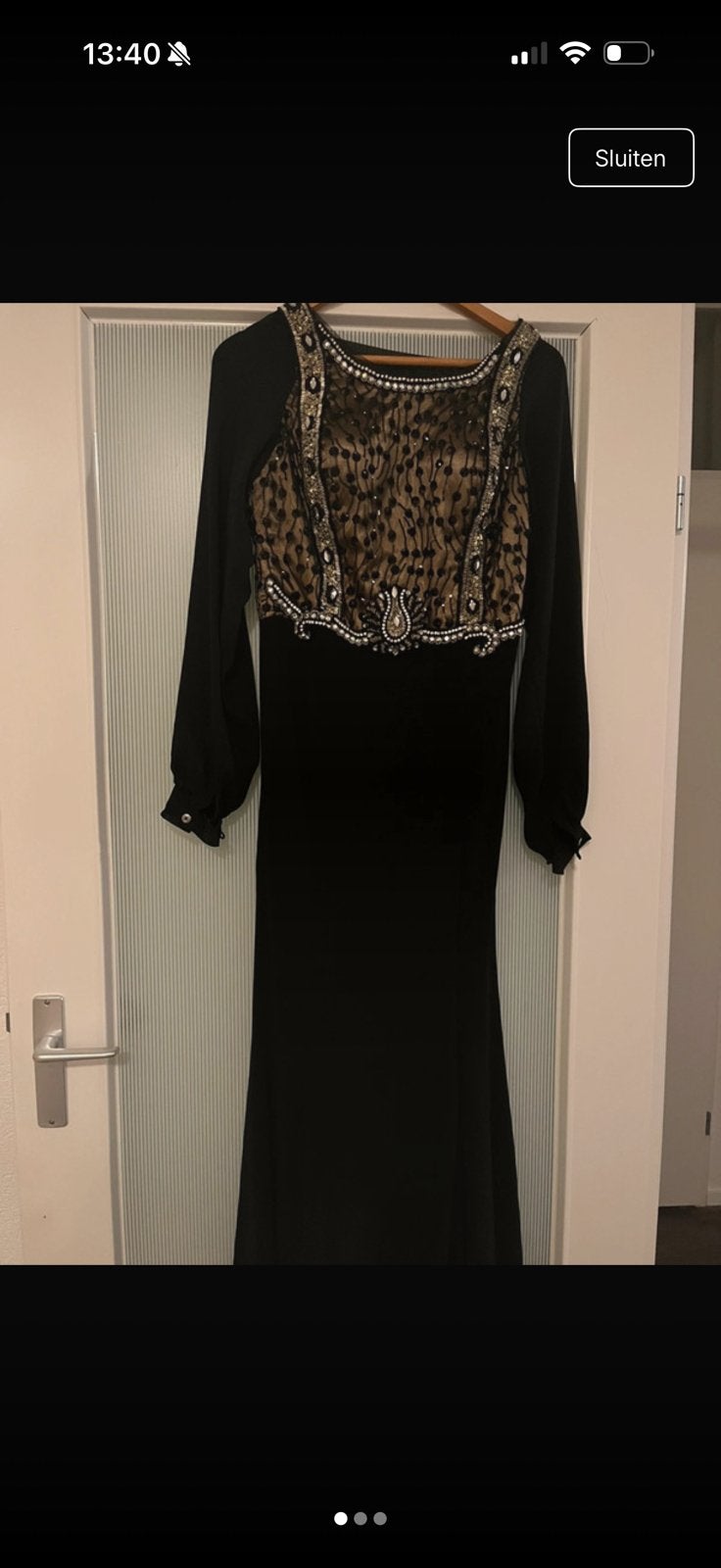 Elegante zwarte avondjurk, Kleding | Dames, Ophalen of Verzenden, Nieuw